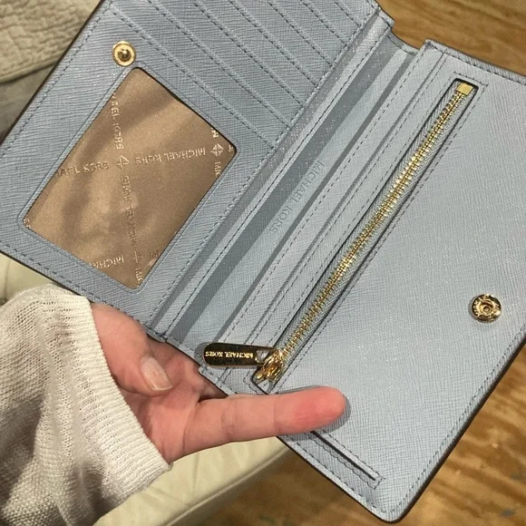 Michael Kors Light Blue Wallet - Picture 2 of 4